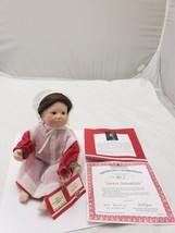 The Ashton-Drake Galleries Sweet Sensation Amish 8" Doll Red Dress Apron Apples - $6.93