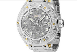 Mens Invicta Reserve Ripsaw 2.88 CTW Diamonds Steel Automatic 53mm Watch - £1,365.49 GBP