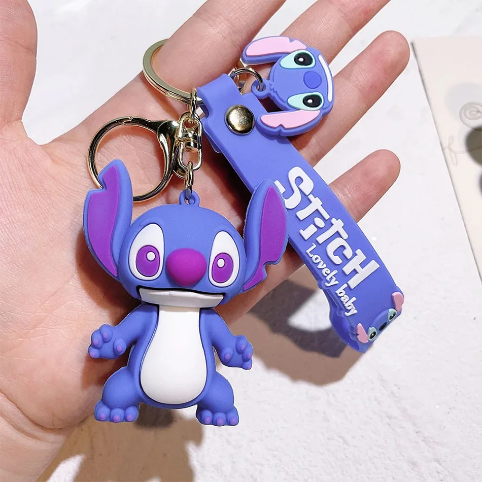Hot Lilo Stitch Toys Keychian Anime Stitch Pendant Keychain Sweet Pink -... - $4.68