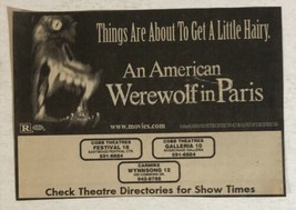 An American Werewolf In Paris Vintage Movie Print Ad Tom Everett Scott TPA10 - £4.65 GBP