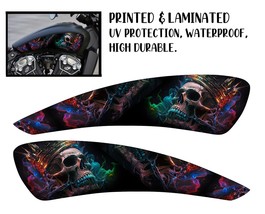 motorcycle tank decal / sticker 2pcs / for indian / gas tank stickers / skeleton - £20.97 GBP