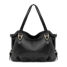 New Luxurial Women&#39;s Bag Lady Fashion Hobos Tote Female Genuine Leather Handbag  - £119.80 GBP