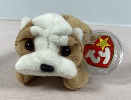 TY Wrinkles the Bulldog 1996 Rare Retired Beanie Baby. - $27.84