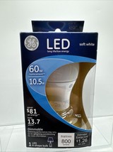 SOFT WHITE GE LED 60W/10.5w Dimmable Bulb 800 lum A-shape medium base - $116.63 MXN