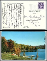 1966 CANADA Postcard - Gravenhurst to Saginaw, Michigan USA H16  - £2.36 GBP