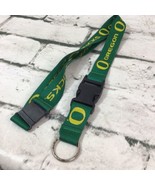 Oregon Ducks Lanyard Break Apart Key Ring Green Football  - $11.88