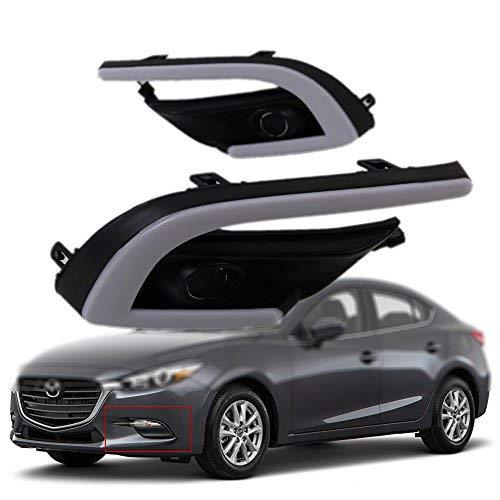 AupTech Car Daytime Running Lights Front Fog Bezel White DRL Driving for... - $119.98