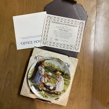 Knowles Fine China Office Hours Vintage Collector Plate Artist Jeanne Do... - $353.22 MXN