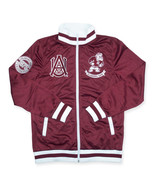 ALABAMA A&amp;M JOGGING TOP LONG SLEEVE UNIVERSITY HBCU JACKET MAROON - $944.80 MXN