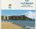 Outrigger Hotels Waikiki Hawaii Brochures 1988 - $18.81