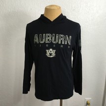 Auburn Tigers Hoodie T-Shirt Long-Sleeve Mens Medium Colosseum Black Green Camo - £19.38 GBP
