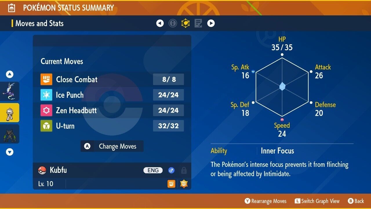 Non Shiny 6IV Jolly Kubfu Pokemon Scarlet/Violet + Master Ball