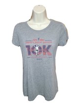 2017 NYRR Gretes Great Gallop 10K Womens Large Gray TShirt - £15.20 GBP