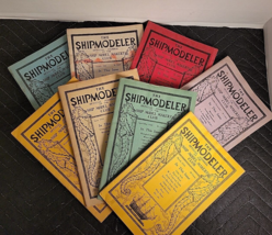 Lot Of 8 Vintage SHIPMODELER Magazine Journal Ship Model Makers&#39; Club 1932-1933 - £12.66 GBP