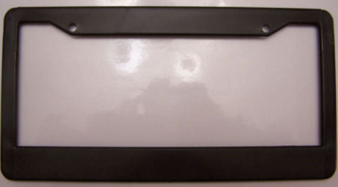 BLACK PLASTIC blank with no advertisement or text ad License Plate Frame - $3.95