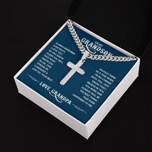 To My Grandson Always Remember How Much I Love You Personalized Steel Cross Cub - £59.32 GBP+