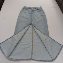 Universal Thread RN#17730 Women's Blue Front Slit Maxi Light Denim Skirt Size 2 image 11