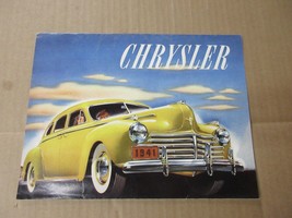 Vintage 1941 Chrysler Brochure Advertisement          T - $54.96