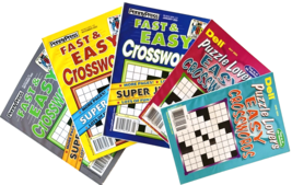 Lot of 5 Dell Penny Press Fast Easy Puzzle Lovers CROSSWORD Puzzle Books - £13.00 GBP