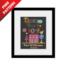 Sweet Home Quote Free cross stitch PDF pattern - £0.00 GBP