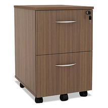 ALESE521620WA Mobile File &amp; File Pedestal, Walnut - £168.56 GBP