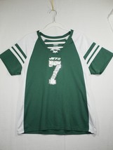 NFL Majestic New York Jets Geno Smith #7 Sparkly Sequins Jersey Shirt - £15.14 GBP