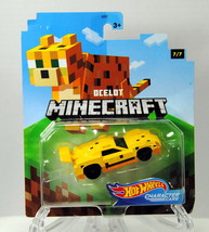 Hot Wheels 2019 Minecraft Gaming Character Cars Ocelot Model (7/7) GJJ37... - $7.75