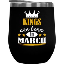 Make Your Mark Design Kings Born in March Coffee &amp; Tea Gift Mug for Birthday, Pr - £22.26 GBP