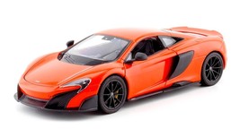 2016 McLaren 675LT 1/24 Scale Diecast Metal Model by Welly - ORANGE - $29.69