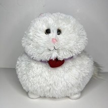 Animal Adventure Plump Round Cat Plush 2002 Stuffed White Stuffed Animal... - $13.77