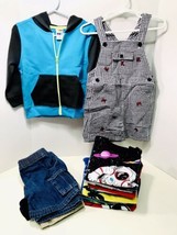 Boys Size 2T Everyday Clothing Lot 17 Pieces Short Sleeve Shirts Shorts Jacket - £17.64 GBP