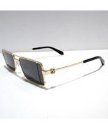 Off-White Cortez OERI14A 7607 Sunglasses Men's Gold Aviator Double Bar + Case - $5,528.07 MXN
