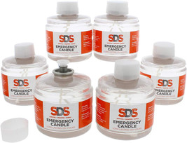 6 Pack 115 Hours Candle Safe Clean-Burning Odorless&amp;Smokeless Emergency Long Use - $69.28