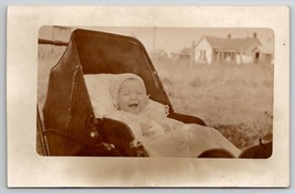 Long Pine Nebraska RPPC Adorable Baby Davidson Kuehl Family LA Cali Postcard A33 - £11.95 GBP