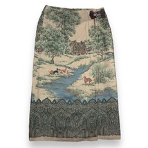 Vtg Polo Ralph Lauren Wrap Skirt Western Dog Country Lodge River Buckle ... - £99.09 GBP