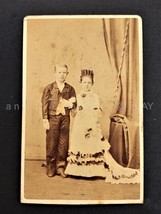 Antique Photograph Oxford Pa Cute Fancy Children Fashion Chester County Cdv - £27.36 GBP