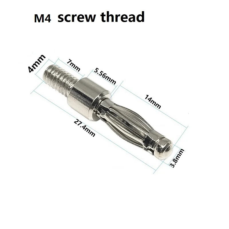 5Pcs/set M4/M3 banana  with screw teeth, pressure rod head welding, high... - $39.06