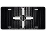 New Mexico Zia Inspired Art White on Mesh FLAT Aluminum Novelty License ... - $17.99