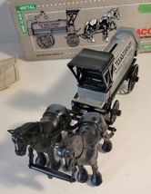 Ertl Texaco Horse & Tanker Metal Diecast Coin Bank with Key in Original Box image 3