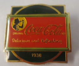 Coca-Cola Pin Famous silhouette girl appeared on many advertising items 1938 - $4.70