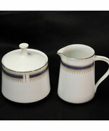Noritake 6611 Blue Dawn Creamer and Sugar Bowl with Lid - $19.59
