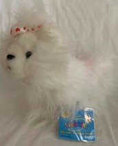 Webkinz White Yorkie Pink Accents And Bow 8” New Sealed Code Fluffy Pupp... - $12.90