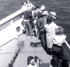 People On Ship Boat Deck Original Photo Vintage Photograph - $15.95