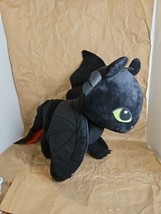 Dreamworks How To Train Your Dragon The Hidden World Plush 15&quot;  TOOTHLESS Black - £18.05 GBP