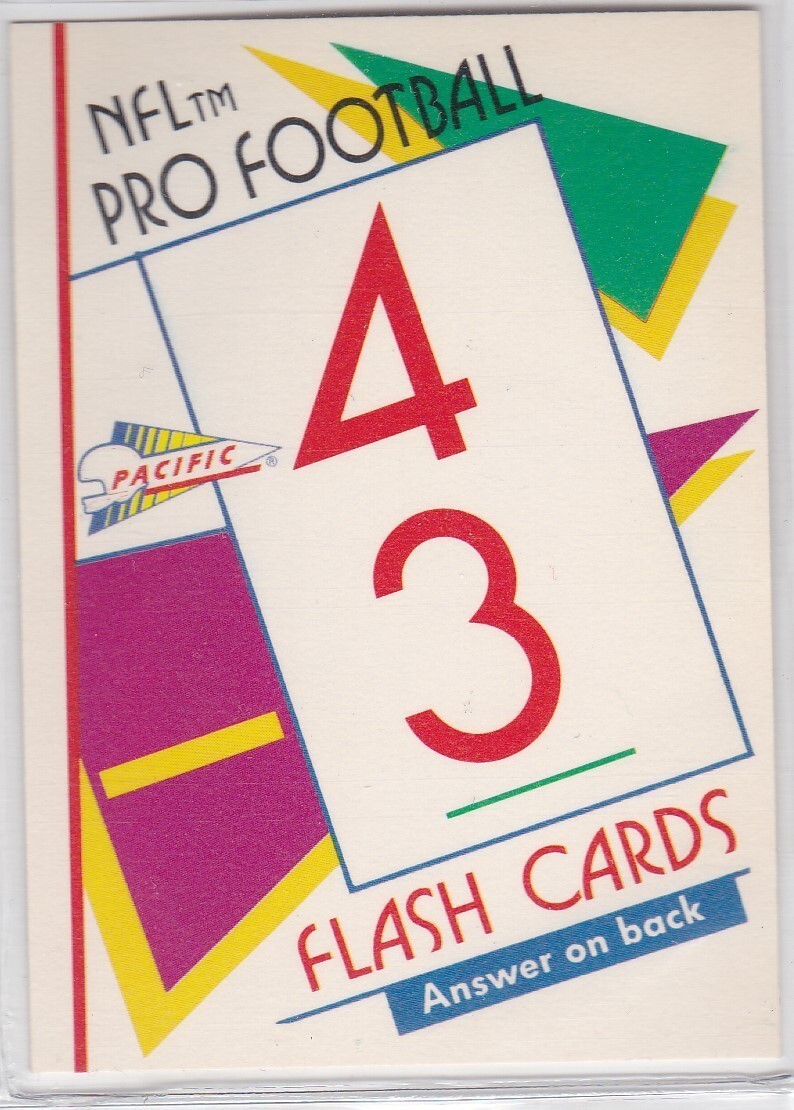 M) 1991 Pacific Football Trading Flash Card Ken Willis #45 - $1.97