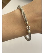 Previously used David Yurman Csble Buckle Bracelet Extra Large  - £216.32 GBP