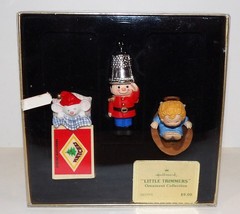 Adorable Vintage 1979 Hallmark QX159-9 Little Trimmers Set Of 3 Ornaments In Box - £34.11 GBP