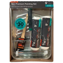 6-Piece Metal Tray/Microfiber Paint Applicator Kit - $33.80 CAD