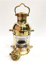 Antique 15 INCHES Brass Lighthouse Lantern Ship LAMP Maritime Nautical D... - £89.57 GBP