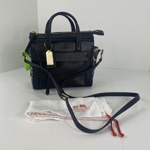 Coach Bleecker Mini Riley Bag Python Embossed Black Leather 27987  B2Y - £91.55 GBP